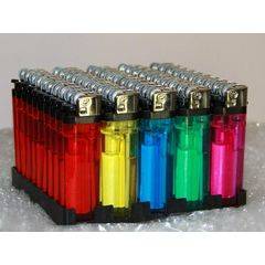 LIGHTERS, BOX OF 50 UNITS, ASSORTED COLOURS, NEW