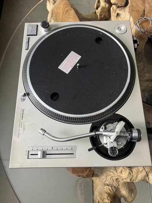 Technics SL1200 Professional DJ Turntable Silver Pair with Mixer