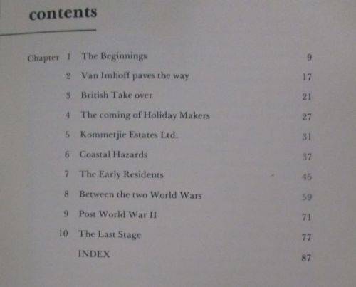 KOMMETJIE, C.P. ITS STORY By John F Midgley