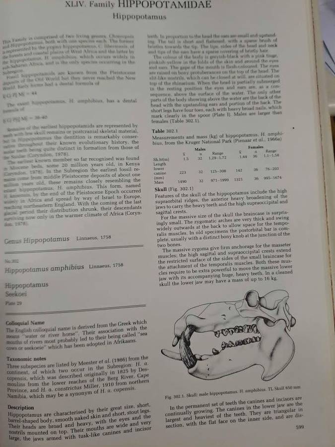 THE MAMMALS OF THE SOUTHERN AFRICAN SUBREGION. By J Skinner & R Smithers