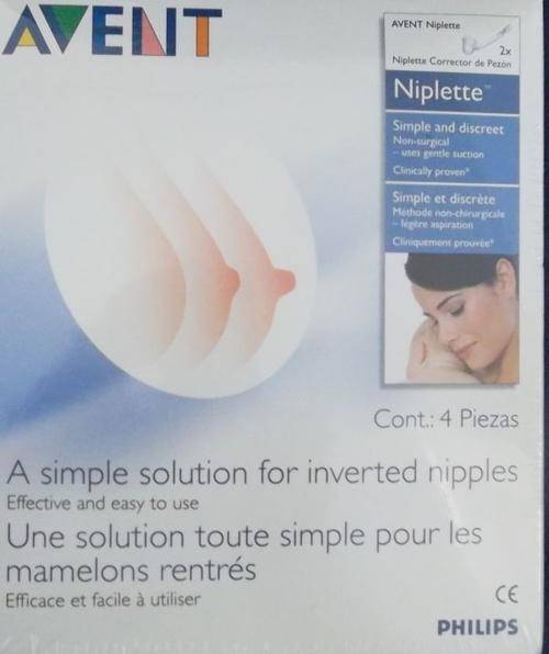 AVENT NIPLETTE - 4 PIECES  A Simple Solution for inverted nipples. SAVE 50%