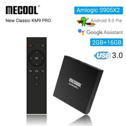 Mecool KM9 Classic (2GB RAM/16GB ROM) Android 9.0 TV Box **Google Certified ** + Wireless Keyboard