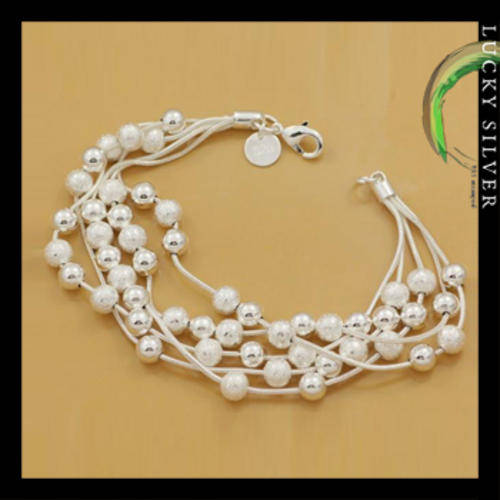 Silver Elegant Bead Bracelet