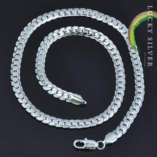 Elegant Silver Ladies Chain-Link Necklace - (Delivery 3 - 5 Days)