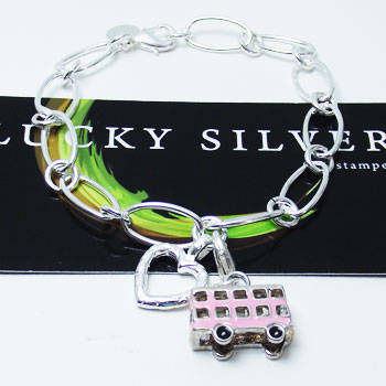 Silver Bracelet & Charm