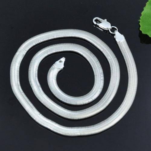 Silver 6mm Herringbone Necklace LOCAL stock