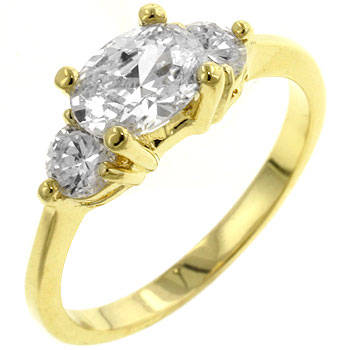Oval Serenade CZ Engagement Ring *USA IMPORT*