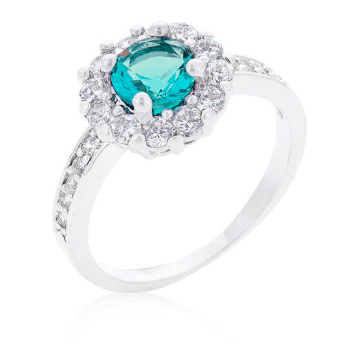 Bella Birthstone Engagement Ring in Turquoise *USA IMPORT* Forever Yours Range