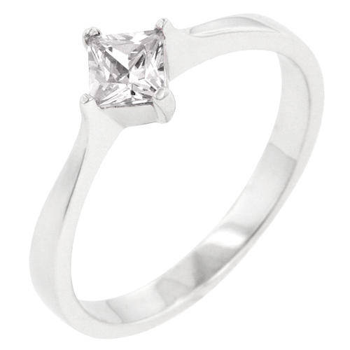 Classic Petite Solitaire .925 Sterling Silver Engagement  Ring  #6 *USA IMPORT* Local Stock