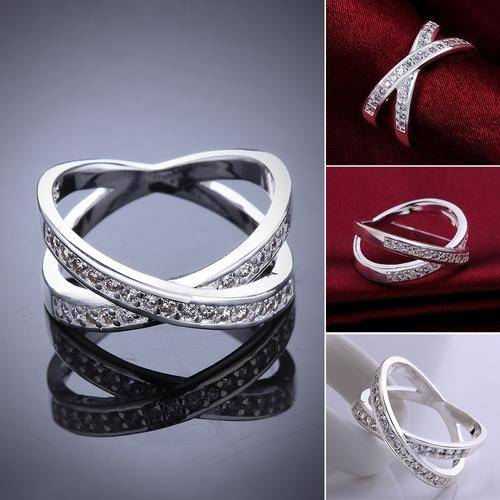 Sterling Silver Filled Designer Ring #8  LOCAL STOCK