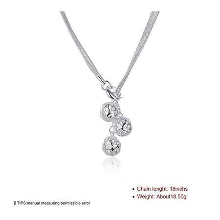 Sterling Silver-filled 3 string Filigree ball lariat Necklace LOCAL STOCK 3-5 days