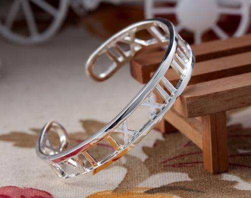 SALE!!! Roman Numeral 10mm 925 Sterling Silver Bracelet - Designer Inspired