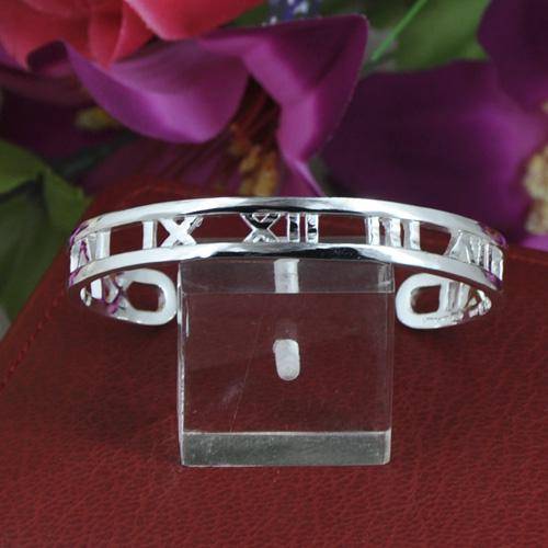 SALE!!! Roman Numeral 10mm 925 Sterling Silver Bracelet