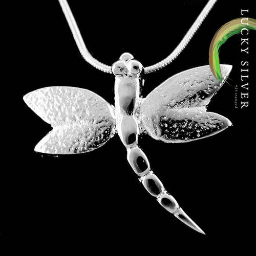 925 Sterling Silver NECKLACE & Pendant - Dragonfly