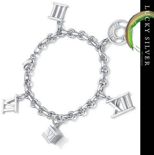 925 Sterling Silver ROMAN NUMBERALS Braclet - Designer Inspired