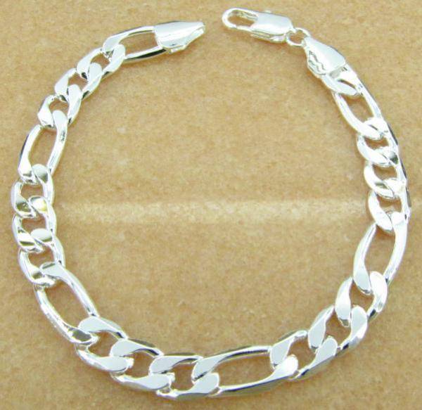 Men's Silver Bracelet - 8mm