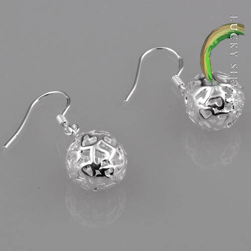 NOW LESS 15% Elegant Silver Hollow Balls EARRINGS (Ready to Ship!)
