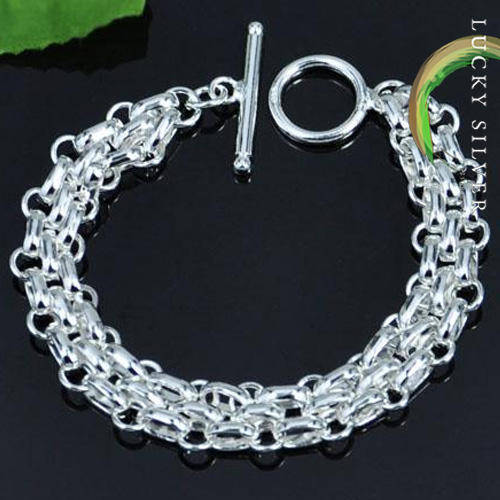 Lucky Silver 925 CLAD LINKS Bracelet