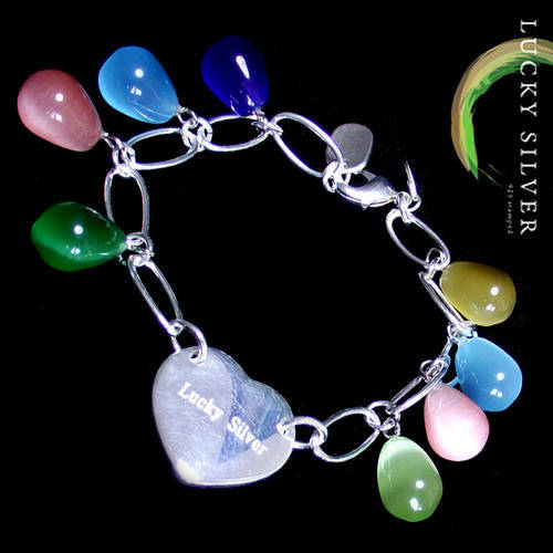30% SALE!!! ONE ONLY! "Tears from the Sun" exclusive *Lucky Silver* brand Charm Bracelets - R79.50