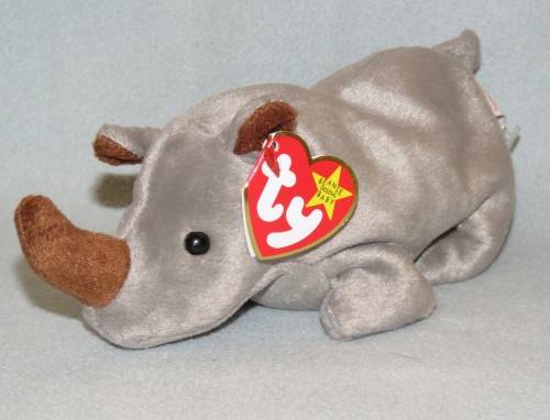 Ty Beanie Baby Spike the Rhino