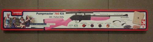 Crosman 760 Pink Pumpmaster Pellet & BB Air Rifle Kit