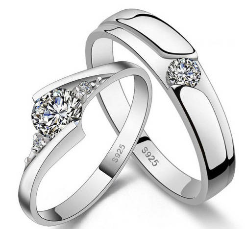 **Crazy 16 Rings Auction ** 8 sets**Beautiful!! S925 Sterling Silver Rings HALO SWISS Diamond Bands
