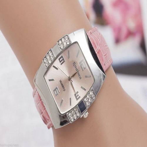 FL HOT European Fashion Women Quartz Wrist Watches Bucket Casual Crystal Unisex