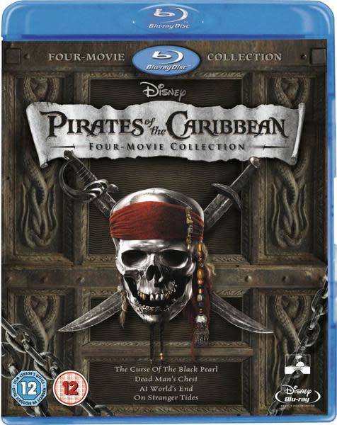 Pirates Of The Caribbean 1-4 (Blu-ray Box Set) [New]
