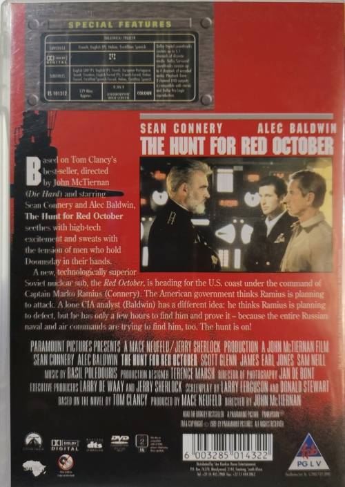 The Hunt For Red October (DVD) [New]
