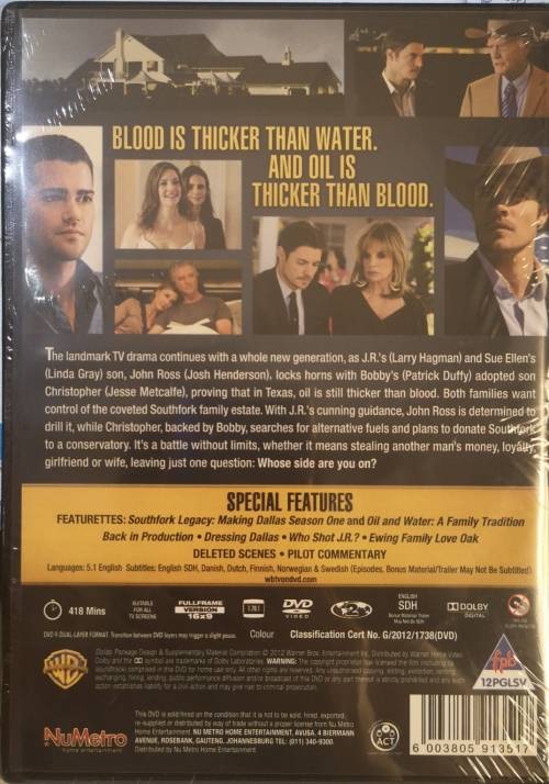 Dallas - Season 1 (2012) (DVD) [New]