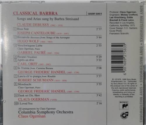 Barbra Streisand - Classical Barbra (CD)