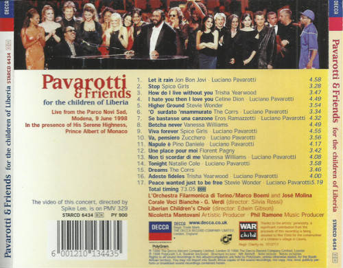 Pavarotti and Friends For The Children Of Liberia (CD)