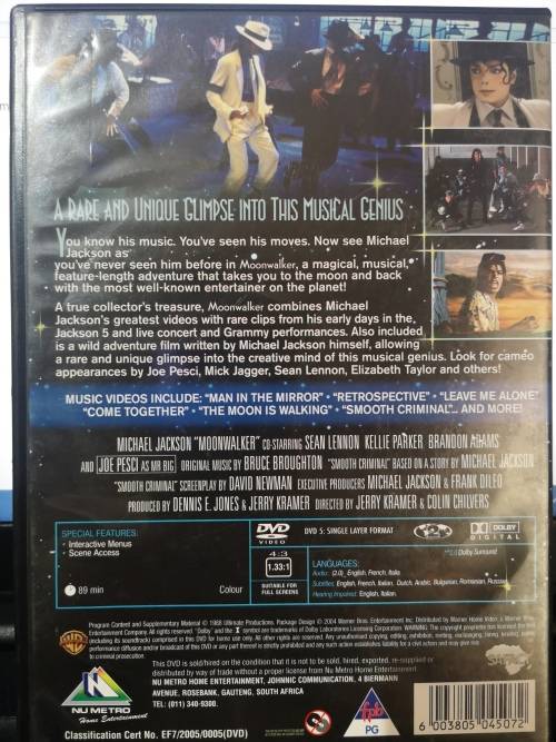 Michael Jackson - Moonwalker (DVD)
