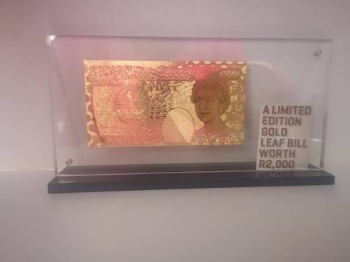 24K UK 50 Pounds Gold Note - Bank Of England (+ Display Unit)