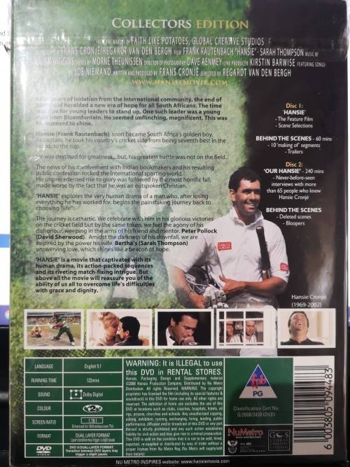 Hansie - A True Story (DVD)