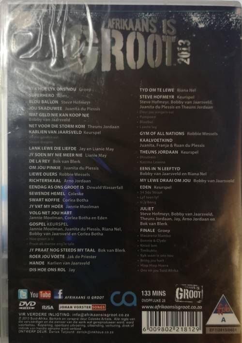Afrikaans Is Groot 2013 - Die Konsert PnP (DVD)