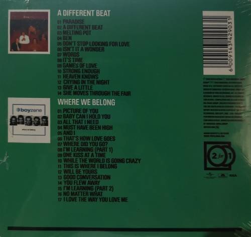 Boyzone - A Different Beat + Where We Belong (Digipack CD) [New]
