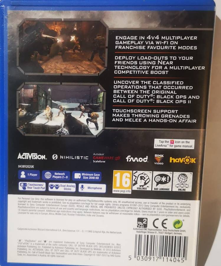 Call of Duty - Black Ops: Declassified (PS Vita)