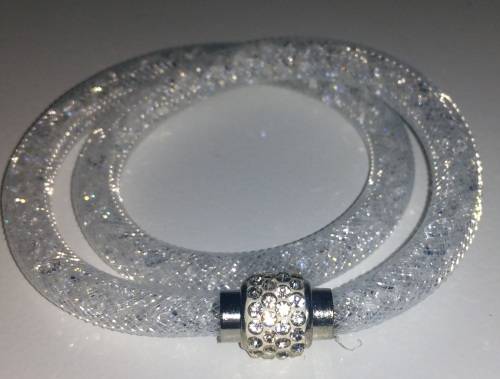 STUNNING!! MESH BRACELET WITH SWAROVSKI ELEMENTS