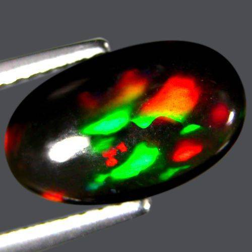 2.50 Ct NATURAL RAINBOW 3D FLORAL WELO BLACK OPAL