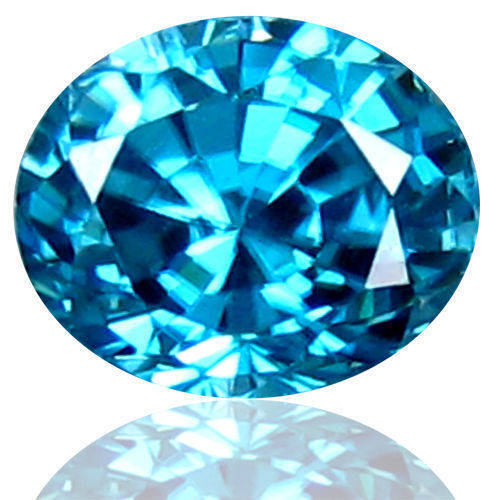 1.70ct - STUNNING!!! - "ULTRA RARE COLOUR" 100% Natural TOP DEEP OCEAN BLUE ZIRCON - CAMBODIA