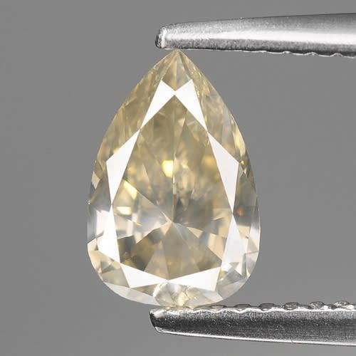 UNTREATED***CERTIFIED****1.05CT NATURAL SPARKLING FANCY GREENISH YELLOW COLOR PEAR CUT DIAMOND VS2+-