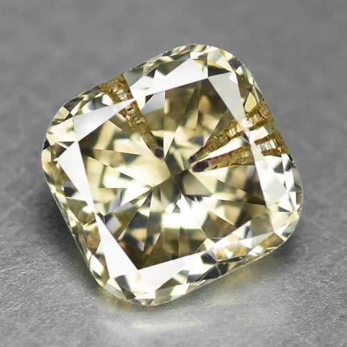 ***SEE VIDEO***1.02CT NATURAL SPARKLING RARE FANCY GREENISH YELLOW COLOR CUSHION CUT DIAMOND SI2+-