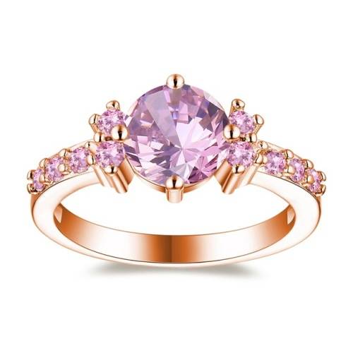 Sophisticated Stylish Simulated Diamond Ring