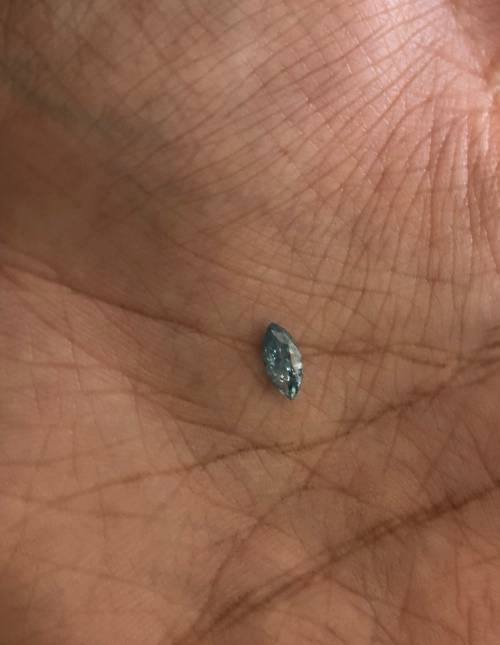 Stunning 0.55ct NATURAL ENHANCED Sparkling Rare Sky Blue Fancy Color Marquise Cut Diamond i1