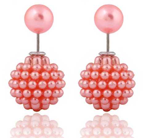 PHENOMENAL!! SILVER PLATED PEARL STYLE EARRING ERV 699