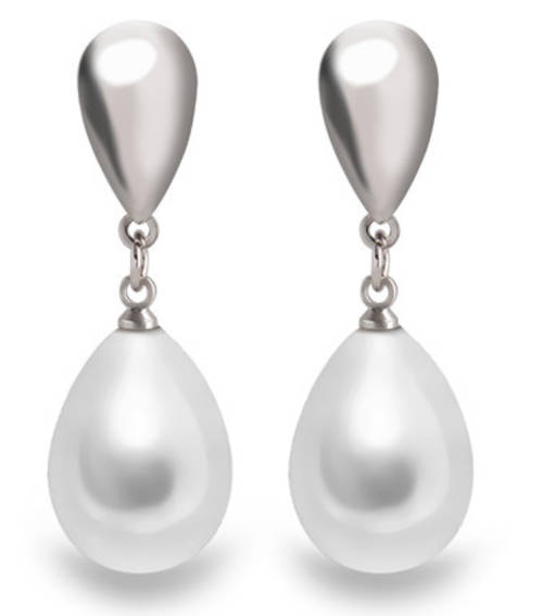 PHENOMENAL!! WHITE GOLD PLATED EARRING ERV R599