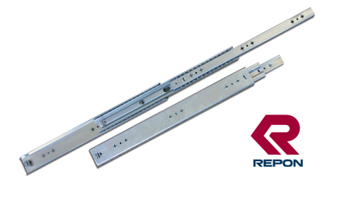 REPON Set of 2 Heavy Duty 76mm 4 x 4 Bakkie Drawer Slides With Lock