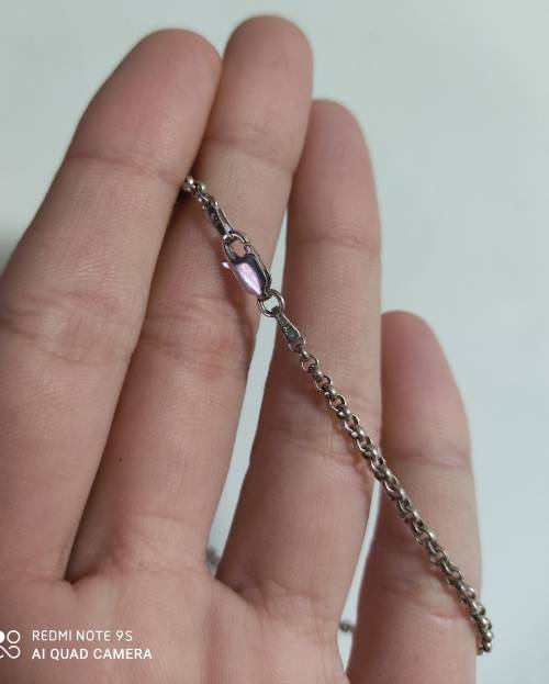 Silver pendant with chain