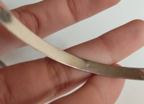 2 sterling silver ladies bangles